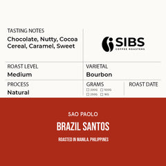 Brazil Santos (100% Arabica) - Freshly Roasted Coffee