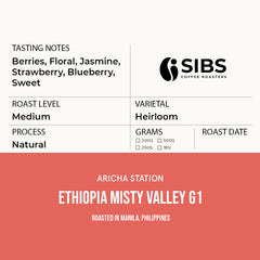 Ethiopia Misty Valley (100% Arabica) - Freshly Roasted Coffee