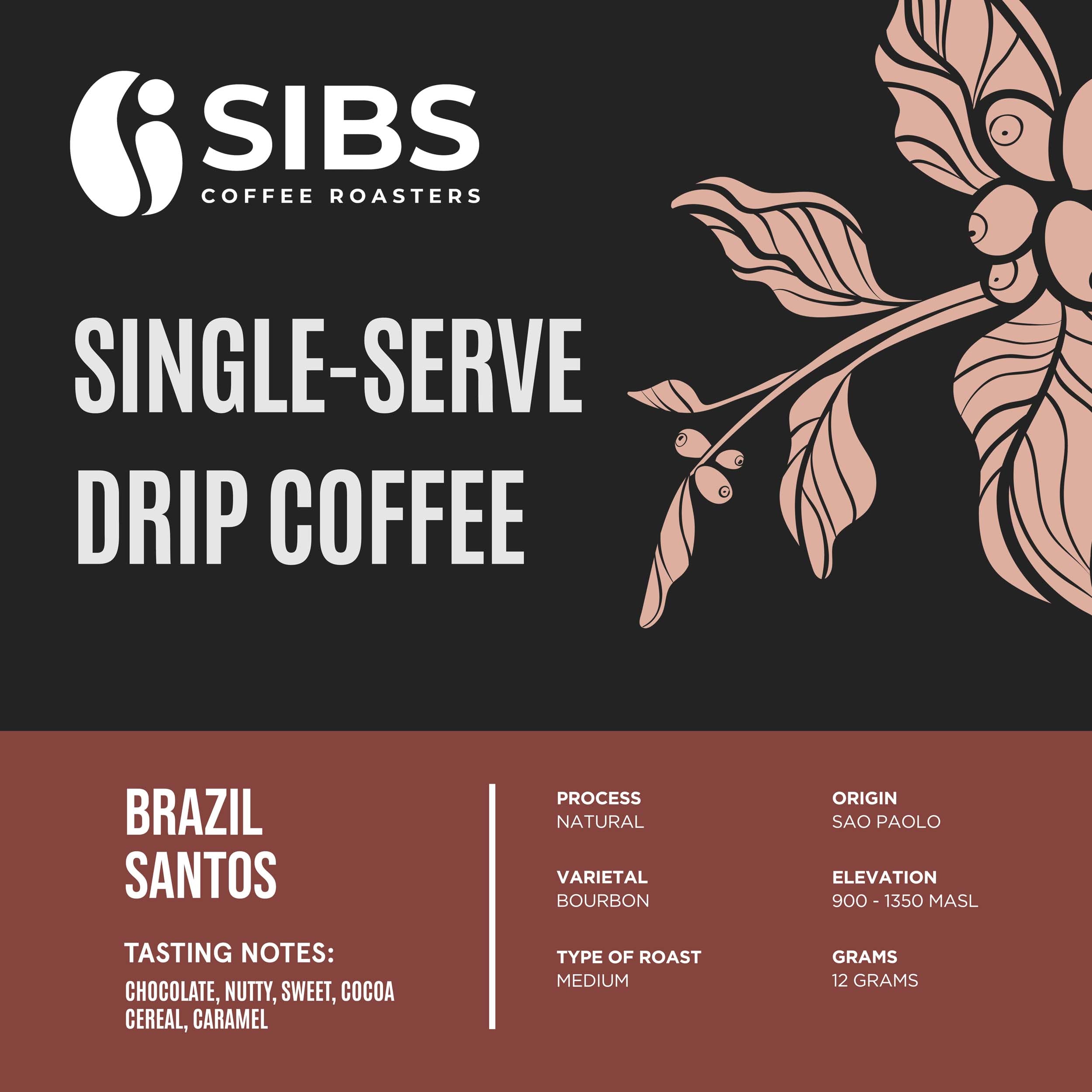 Single-serve Drip Coffee Sibs Varieties (set of 12grams 7x Drip)