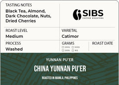 China Yunnan Pu'er (100% Arabica) - Freshly Roasted Coffee