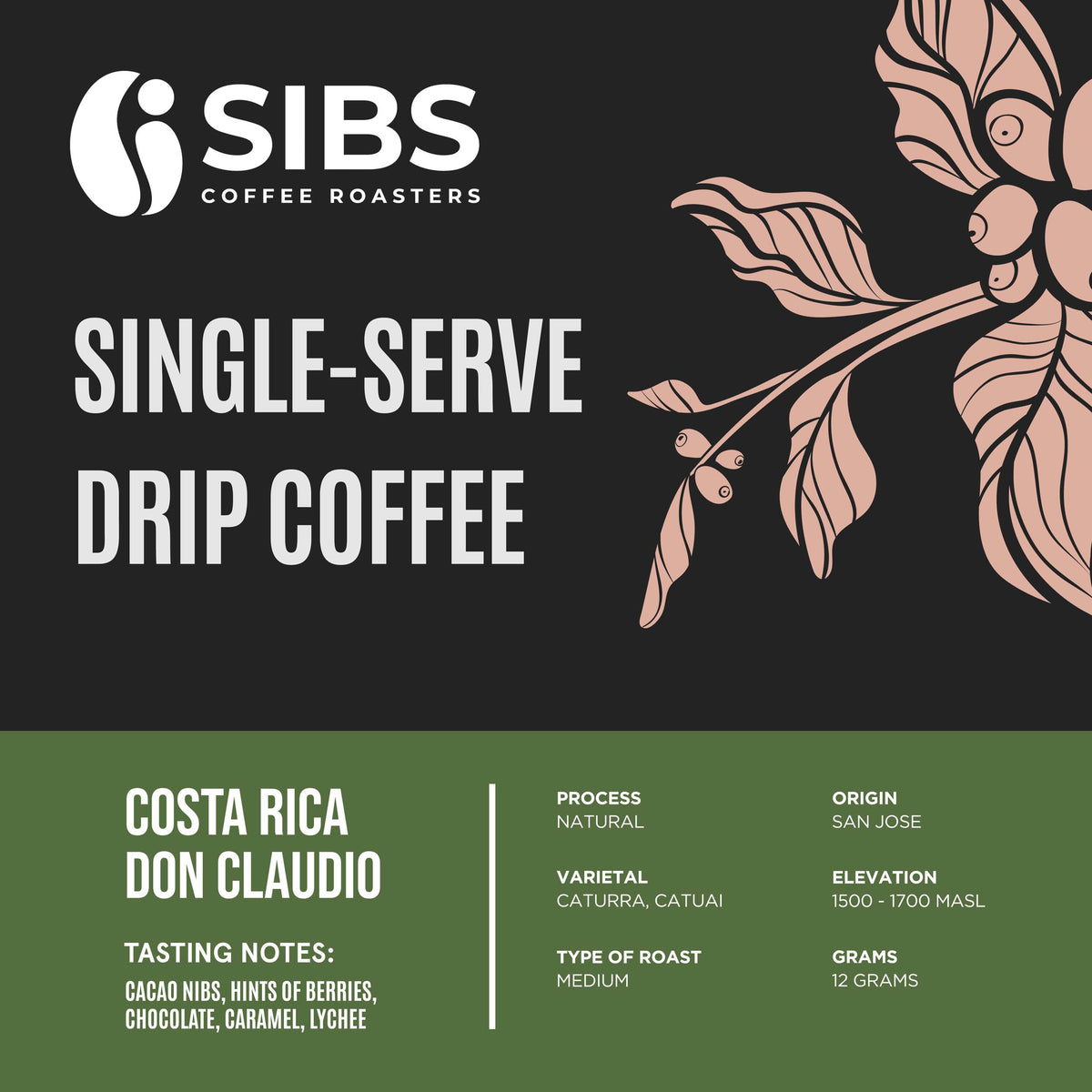 Single-serve Drip Coffee Sibs Varieties (set of 12grams 7x Drip)