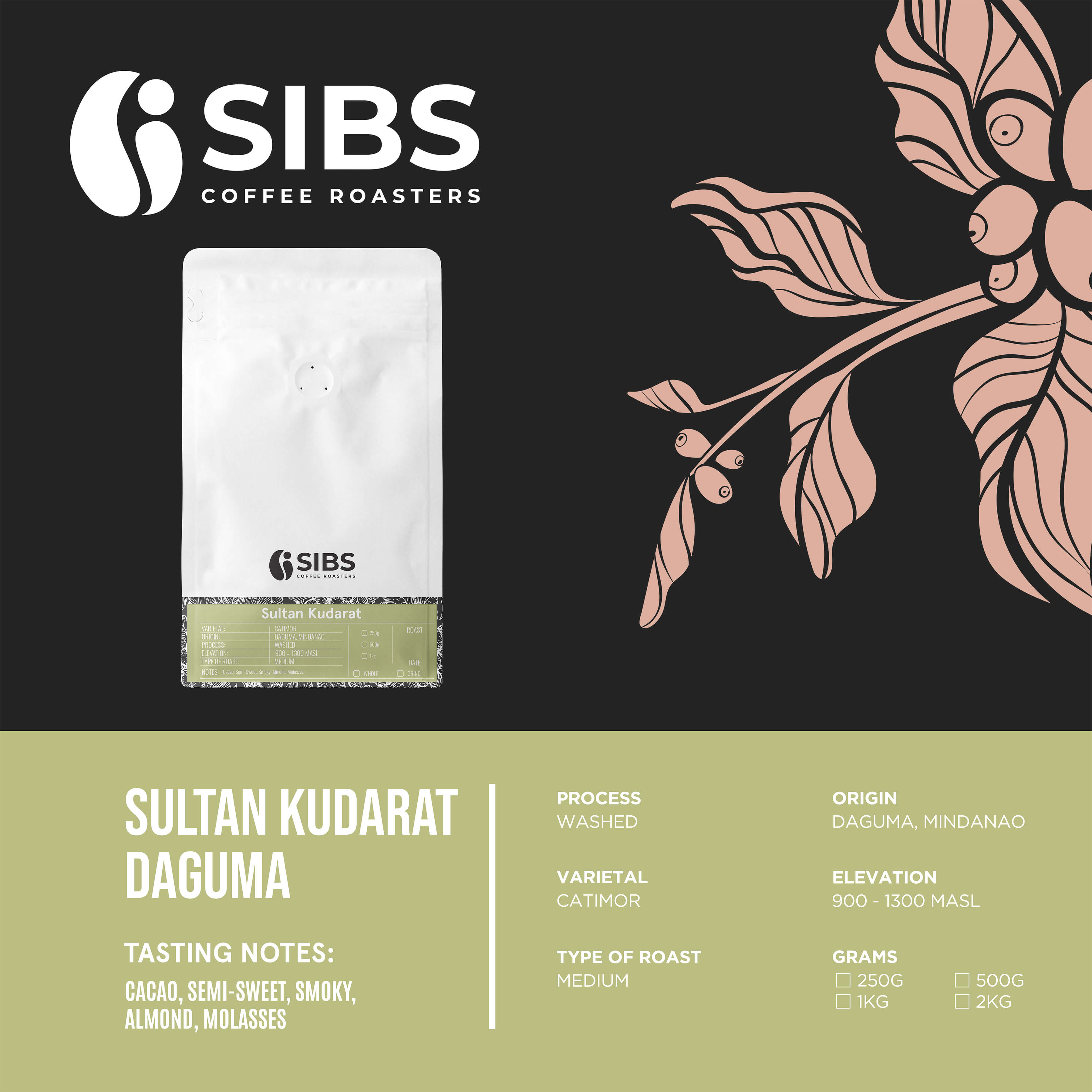 Sultan Kudarat (100% Arabica) - Freshly Roasted Coffee