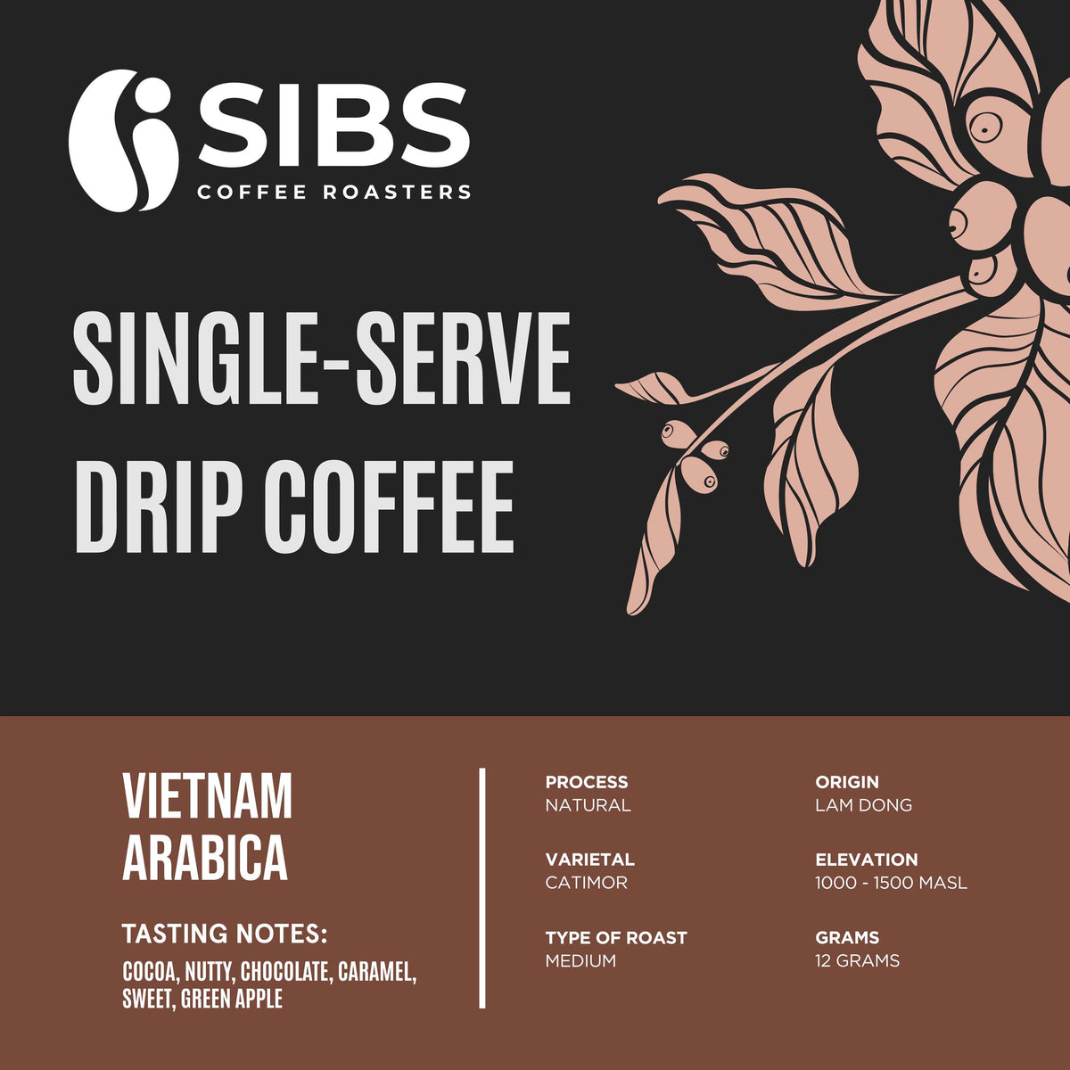 Single-serve Drip Coffee Sibs Varieties (set of 12grams 7x Drip)
